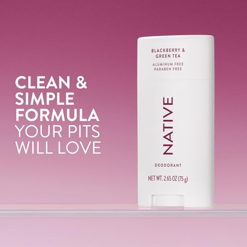 Image 2 of Native Deodorant Contains Naturally Derived Ingredients, 72 Hour Odor Control, Deodorant for Women and Men, Aluminum Free, Blackberry & Green Tea 2.65oz (Pack of 12)