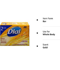 Thumbnail for Image 4 of Dial Gold Antibacterial Deodorant Soap, 2 Pack, Total Net Wt 6.4 oz