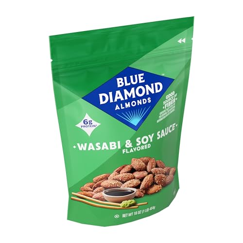 Image 4 of Blue Diamond Almonds Wasabi and Soy Sauce Snack Nuts, 16 Ounce (Pack of 6)