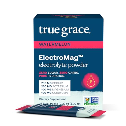 Image 4 of Watermelon / 16 Stick Packs for the product True Grace ElectroMag Electrolyte Powder