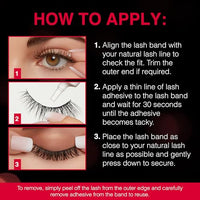 Thumbnail for Image 5 of Ardell False Eyelashes Wispies Black, 6 Pairs of Strip Lashes per Pack