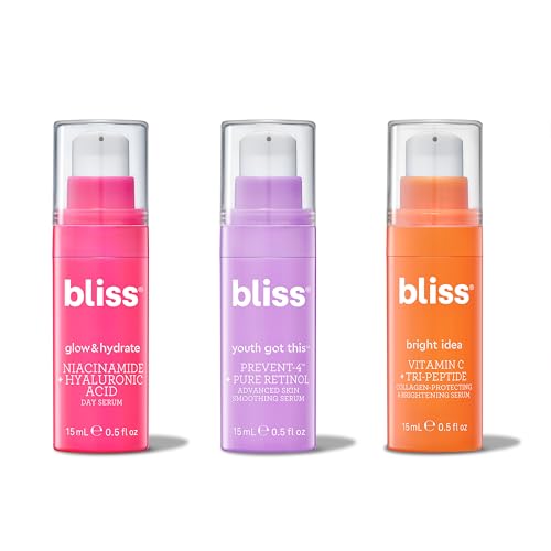 Image 6 of Bliss Mini Face Serum Kit - 3-Pack Skincare Collection