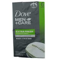Thumbnail for Image 2 of Dove Men+Care Body & Face Bars, Extra Fresh, 4.25 oz bars, 6 ea (Pack of 3)