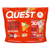 Thumbnail for Image 1 of Default Title for the product Quest Nutrition Buffalo Ranch Tortilla Style Protein Chips, 4 Count