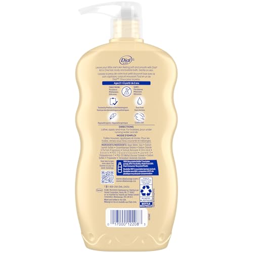 Image 6 of Dial Kids 3-in-1 Body + Hair + Bubble Bath, Peach, 24 Fl Oz, 4-Pack