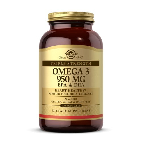 Solgar Triple Strength Omega-3 950 mg 100 Soft Gels