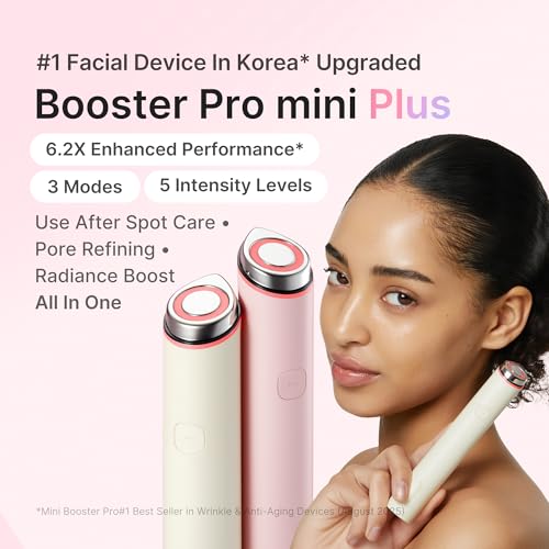 Image 2 of medicube Mini Booster Pro Plus - Portable Facial Device for Radiance, Pink