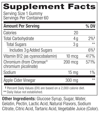 Image 8 of OLLY Metabolism Gummy Rings, Cellular Energy Supplement, ACV - 60 Count