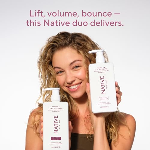 Image 6 of Native Vanilla & Cactus Flower 2-in-1 Shampoo & Conditioner 2-Pack