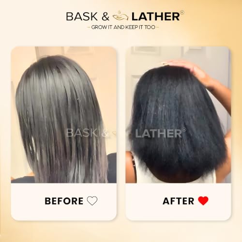 Image 3 of BASK & LATHER Elixir Hair Strengthening Oil, Jamaican Black Castor Oil, 4 fl oz