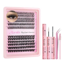 Thumbnail for Image 1 of Default Title for the product Azenlo Lash Extensions Cluster DIY Lashes 240pcs 30D 80D 10-16mm Eyelash Clusters Individual Lashes Cluster Lash Kit Thin Band Lash Kit(30D+80D KIT)