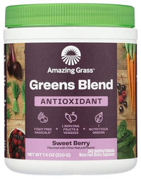 Thumbnail for Image 1 of 7.4 Ounce (Pack of 1) for the product Amazing Grass Sweet Berry Antioxidant Superfood Powder, 7.4 OZ