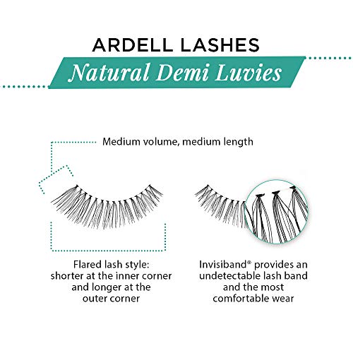 Image 4 of Ardell Natural Demi Luvies False Eyelashes, Reusable, Black, 4 Pairs