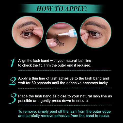 Image 5 of Ardell Natural False Eyelashes Fairies - Black, Lightweight Reusable Strip Lashes, 4 Pack