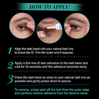 Thumbnail for Image 5 of Ardell Natural False Eyelashes Fairies - Black, Lightweight Reusable Strip Lashes, 4 Pack