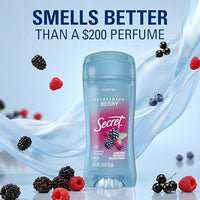 Thumbnail for Image 5 of Secret Antiperspirant Deodorant for Women, Berry Scent, 2.6 oz Pack of 6