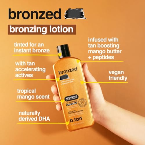 Image 3 of B.TAN 0 SPF Tanning Oil Lotion - Dark Intensifier Tinted Sun Tan Bronzer