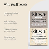Thumbnail for Image 4 of Kitsch Rice Water Solid Shampoo and Conditioner Set for Hair Growth – 2 pcs