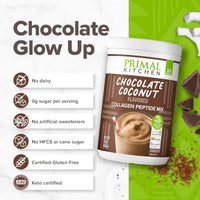 Thumbnail for Image 3 of Primal Kitchen Chocolate Coconut Collagen Peptide Mix- 1.25lb