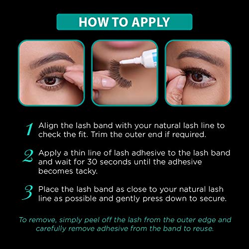 Image 5 of Ardell False Eyelashes Demi 101 - Black, Full Volume, Rounded Strip Wispy Lashes for a Natural Look, 4 Pack
