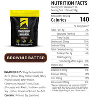 Thumbnail for Image 3 of Ascent 100% Whey Protein Powder, Brownie Batter, 1.7 lb, Daily Protein