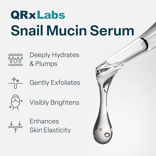 Image 2 of QRxLabs Snail Mucin Serum - 2 oz