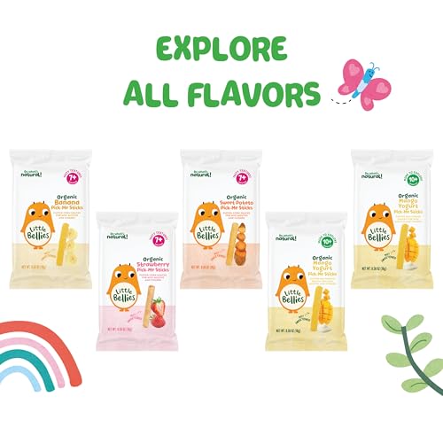 Image 5 of Little Bellies Organic Mango Yogurt Pick-Me Sticks, Pack of 5 x 0.56 oz