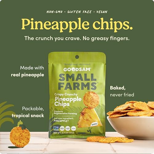 Image 3 of GOODSAM Small Farms Baked Pineapple Chips, Pack of 8