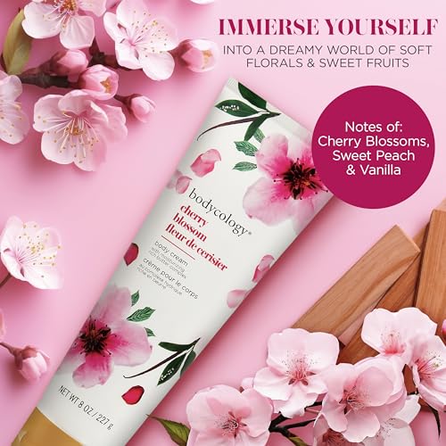 Image 3 of Bodycology Shea Butter Body Cream, Cherry Blossom, 8 oz
