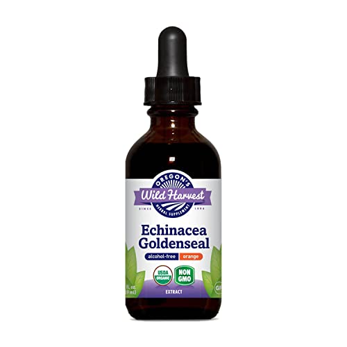 Image 1 of Default Title for the product Oregon's Wild Harvest Echinacea Goldenseal Orange Organic Extract, 2 Fluid Ounce