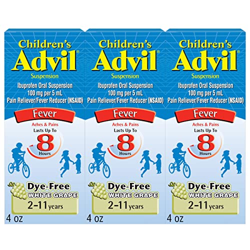 Image 1 of 4 Fl Oz (Pack of 3) for the product HALEON Children's Advil Dye Free Ibuprofen White Grape 3 Pack