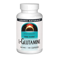 Thumbnail for Source Naturals L-Glutamine 500 mg 100 Caps