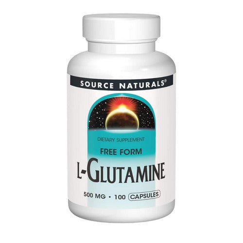 Source Naturals L-Glutamine 500 mg 100 Caps