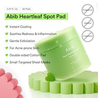 Thumbnail for Image 2 of Abib Heartleaf Spot Pad Calming Touch 80pads 5.07 fl.oz.