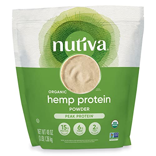 Image 1 of 3 Pound (Pack of 1) for the product Nutiva Organic Cold-Pressed Raw Hemp Seed Protein Powder, 3 Pound