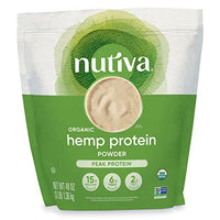 Thumbnail for Image 1 of 3 Pound (Pack of 1) for the product Nutiva Organic Cold-Pressed Raw Hemp Seed Protein Powder, 3 Pound