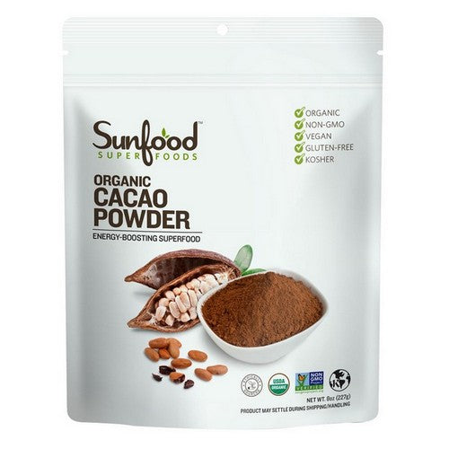 Sunfood Superfoods Cacao Powder Organic 8 Oz