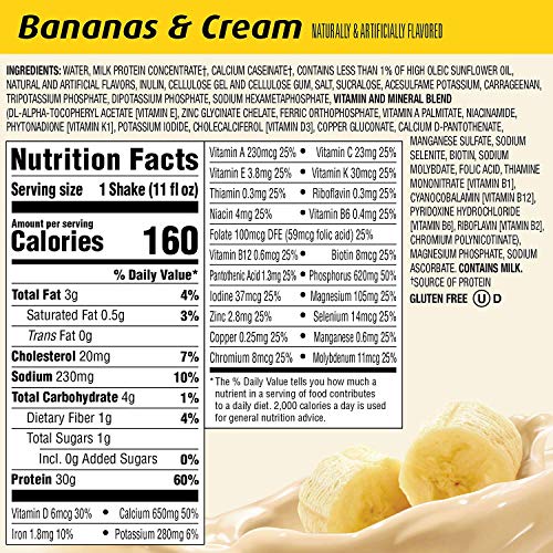 Image 5 of Premier Protein High Protein Shake, Bananas & Cream, 11 Fl Oz (Pack of 12)