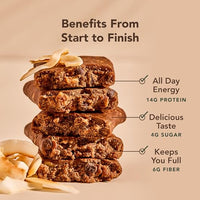 Thumbnail for Image 4 of ALOHA Organic Plant Based Protein Bars, Coconut Chocolate Almond, 12 Count