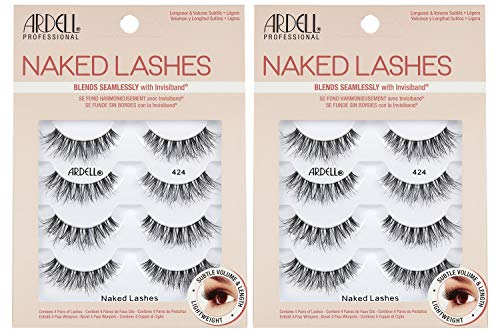 Image 10 of Naked Lashes 424 / 4 pair (Pack of 2) for the product Ardell Naked Lashes Natural Look False Eyelashes
