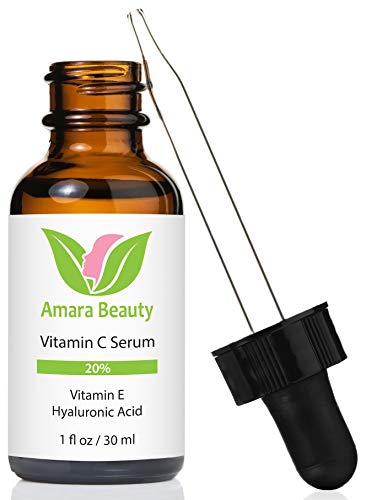 Image 1 of 1 Fl Oz (Pack of 1) for the product Vitamin C Serum for Face 20% with Hyaluronic Acid & Vitamin E, 1 fl. oz.