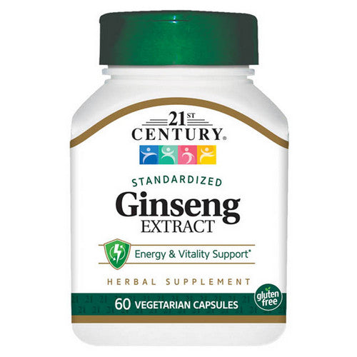 21st Century Ginseng Extract 60 Veg Caps