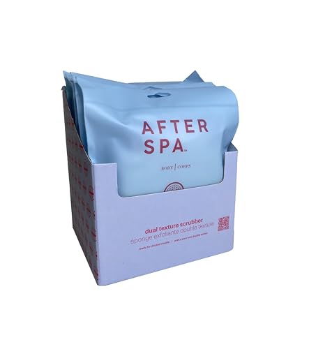 Image 1 of 6 Count (Pack of 6) for the product AFTERSPA Afterspa Bath & Shower Round Dual Texture Scrubber 6 count (Pack of 6)