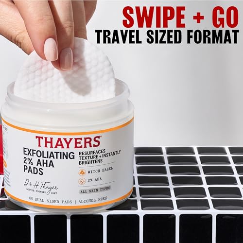 Image 7 of THAYERS Exfoliating 2% AHA Toner Pads, 60 Count