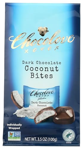 Image 1 of Default Title for the product Chocolove Organic Dark Chocolate Coconut Bites, 3.5 OZ