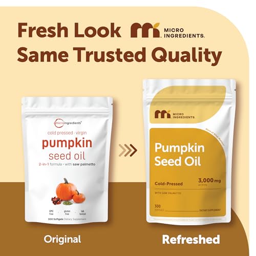 Image 5 of Micro Ingredients Pumpkin Seed Oil with Saw Palmetto