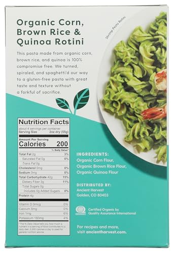 Image 2 of Ancient Harvest Quinoa Pasta, Rotelle, 8 Ounce