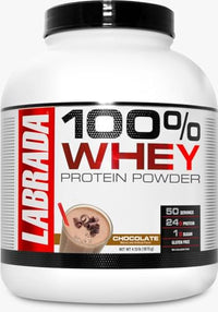 Thumbnail for Image 1 of Chocolate for the product Labrada Nutrition 100% Whey Protein Chocolate 4.13 Pound