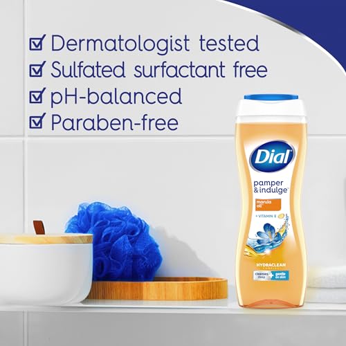 Image 3 of Dial Body Wash, Pamper & Indulge Marula Oil, 16 Fl Oz, Pack of 8