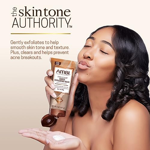 Image 3 of Ambi Even & Clear Gentle Exfoliating Wash with Oat and Sea Whip, Salicylic Acid Acne Treatment, 5 Ounce